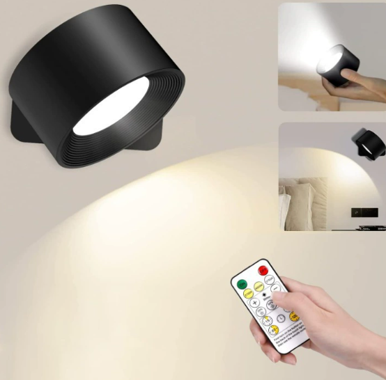 Halmstad – Smart Magnetisk LED-vägglampa med Fjärrkontroll