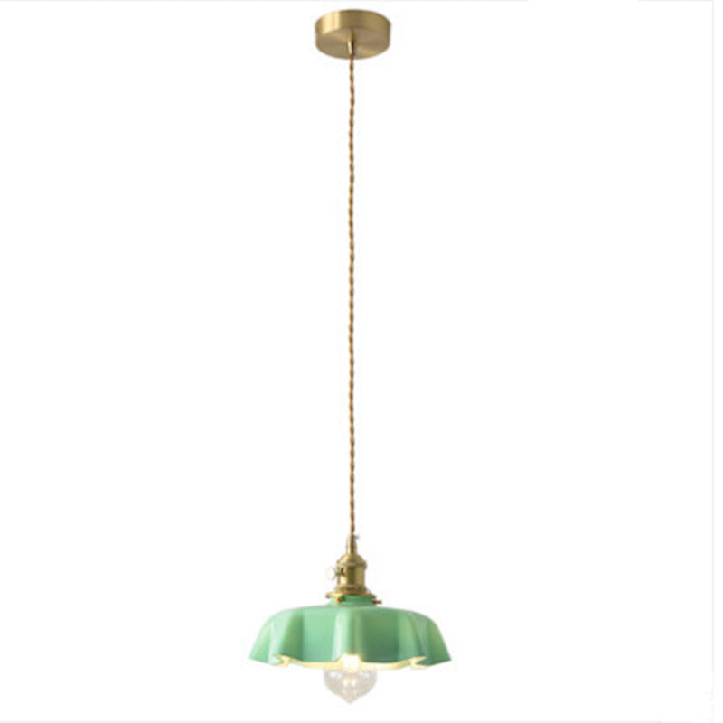 Paris – Retro Pendellampa i Opalglas & Mässing