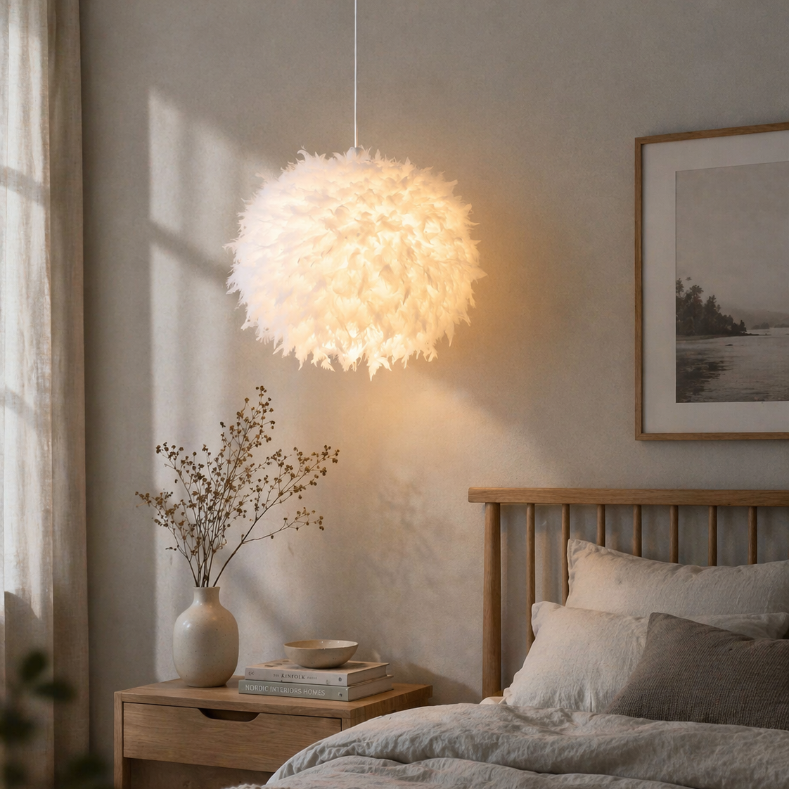 Cloud Feather Lamp – Soft Scandinavian Pendant Light
