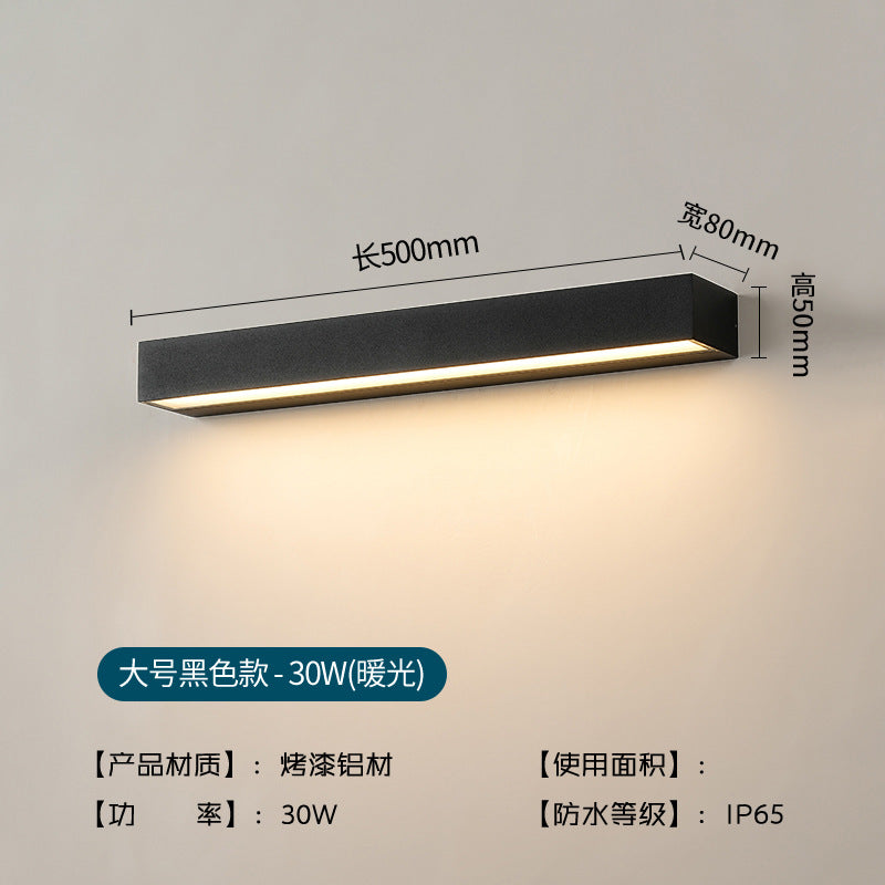 Kvadra – Modern utomhusvägglampa i aluminium (IP65)