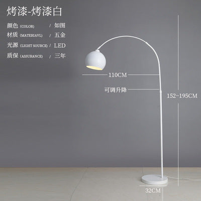 Salvator – 131 CM Italiensk "Fishing" Golvlampa med Modern Finish