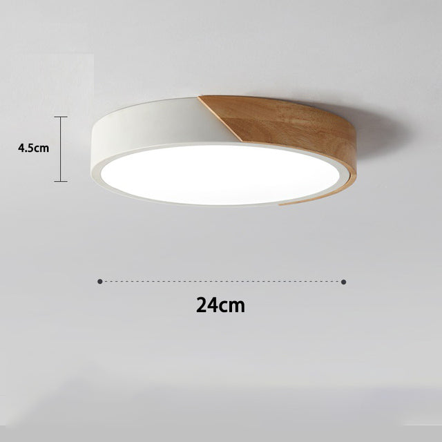 Lignum – Modern Nordisk LED-taklampa med Detaljer i Äkta Trä