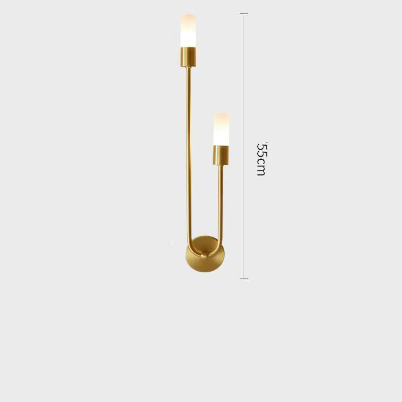 Lyra – Modern Vägglampa i Borstad Kopparfinish (Nordic Design)