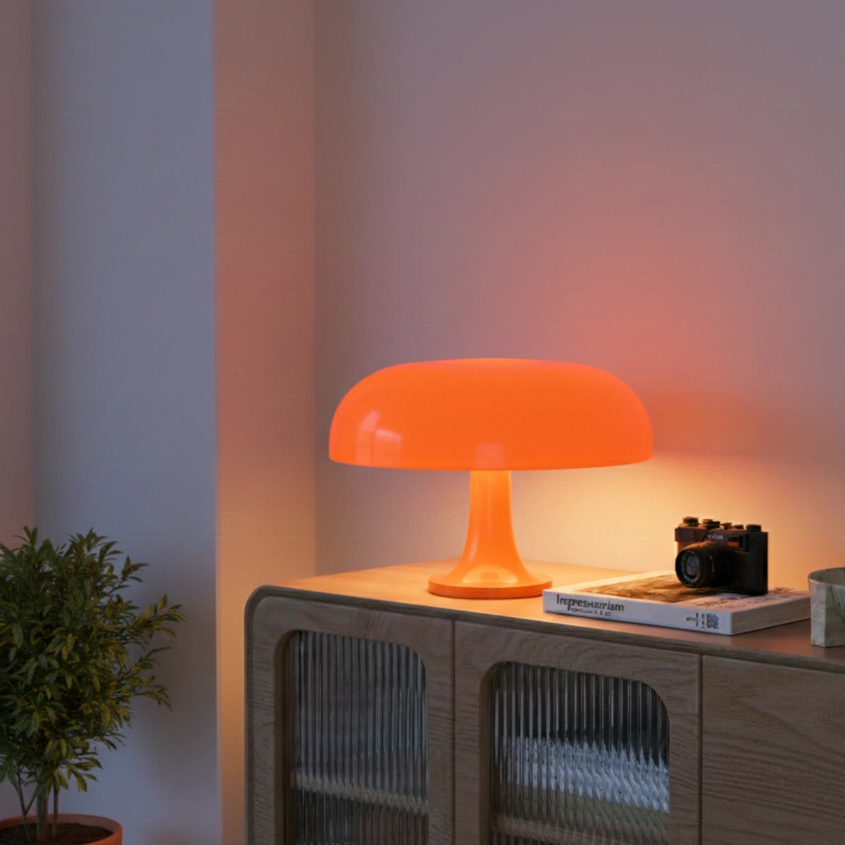 Ystad – Ikonisk Svampformad Bordslampa i Modern Retrostil