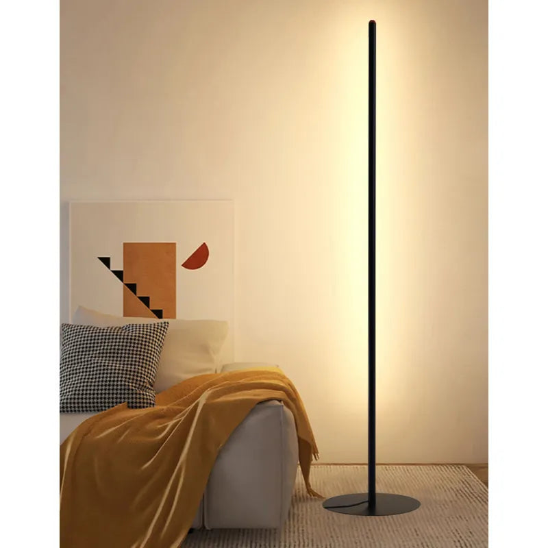 Apex – Slimmed Aluminium Corner Floor Lamp with Adjustable Light