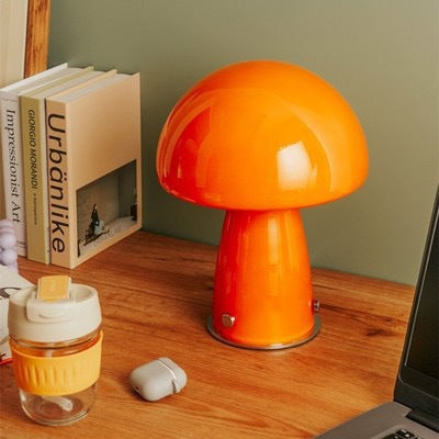 Nessy – Handgjord Svamplampa i Glas & Järn (Nordisk Retro)