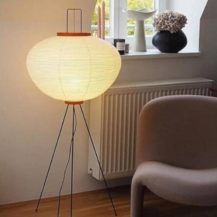 Zen – Japanese Rice Paper Floor Lamp with Tricolor LED