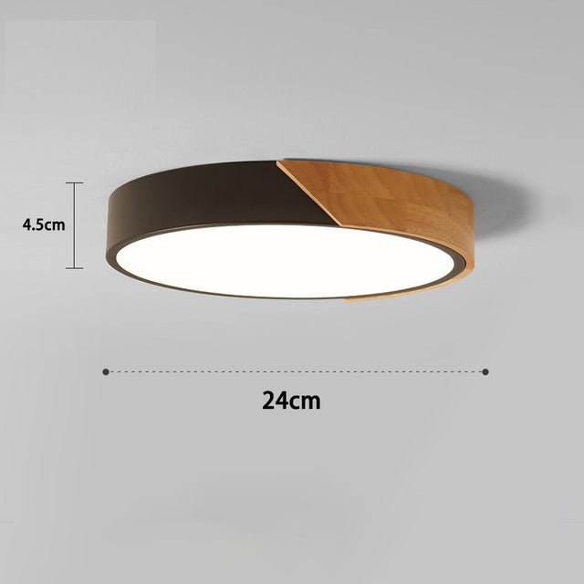 Lignum – Modern Nordisk LED-taklampa med Detaljer i Äkta Trä