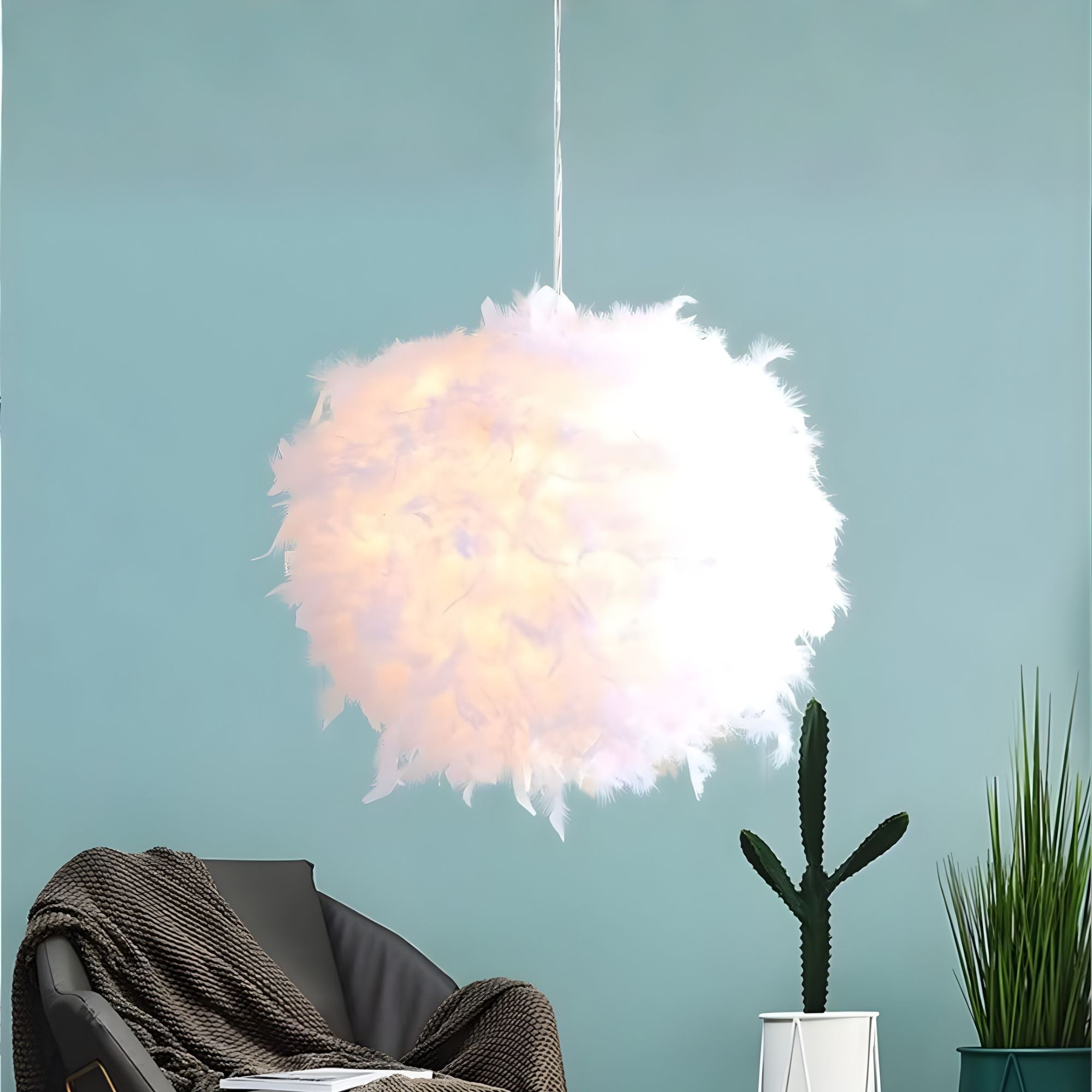 Cloud Feather Lamp – Soft Scandinavian Pendant Light
