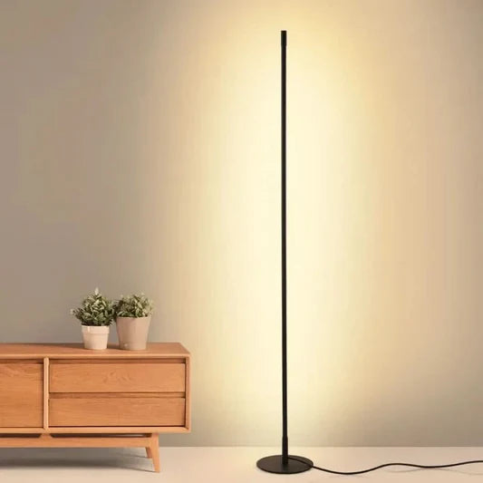 Apex – Slimmed Aluminium Corner Floor Lamp with Adjustable Light
