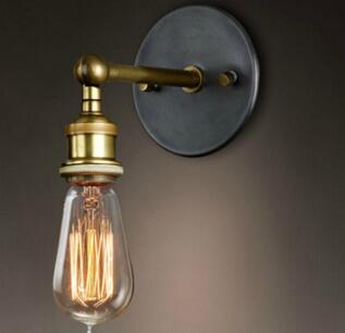 Vägglampa lantlig stil, nordisk vintagebelysning