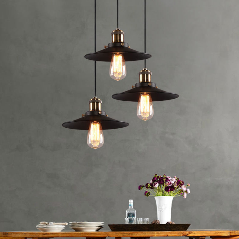 Chicago – Industrial Pendant Lamp in Black & Brass